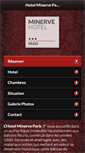 Mobile Screenshot of hotel-paris-minerve.com