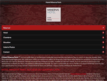 Tablet Screenshot of hotel-paris-minerve.com